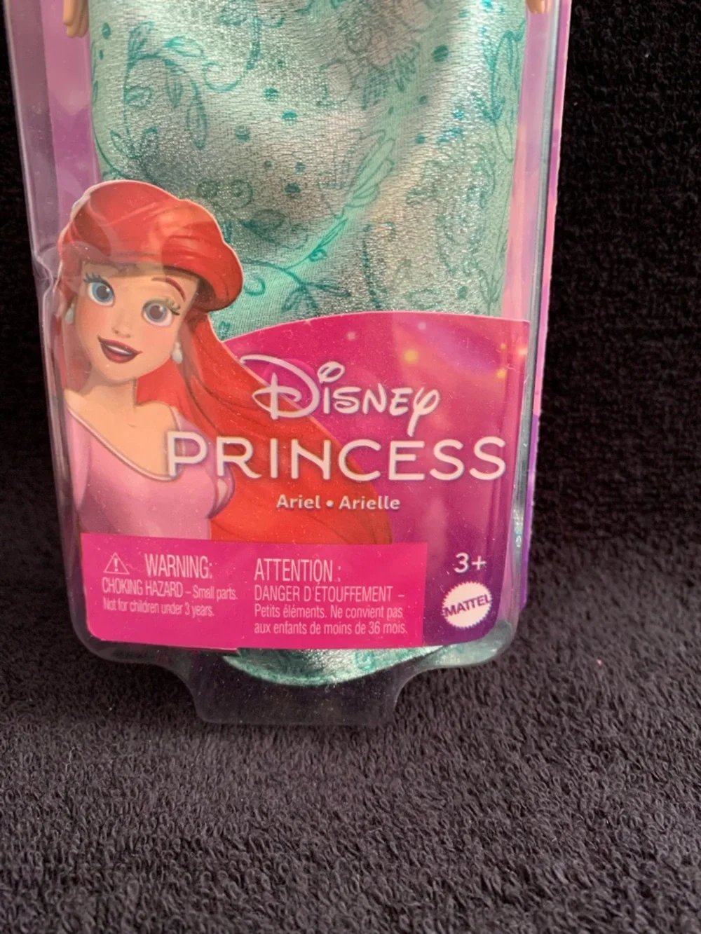 NIB Mattel Disney Princess Ariel Doll in Emerald Green Gown with Red Hair - Picture 2 of 5